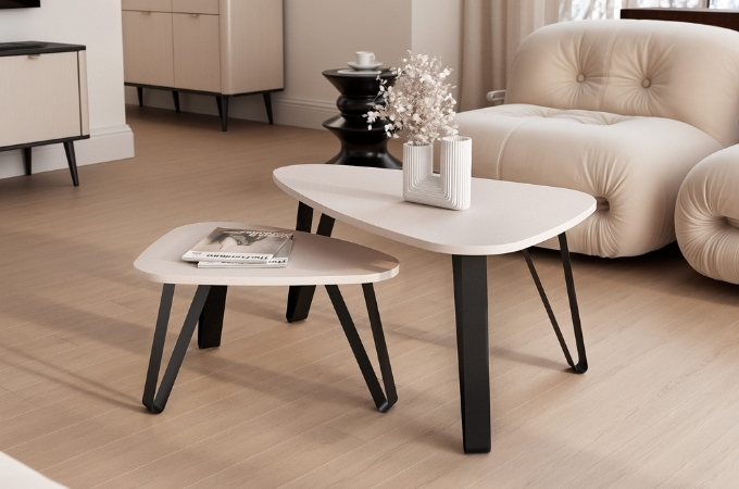 Dizajnová sada konferenčných stolíkov Jordan 2v1