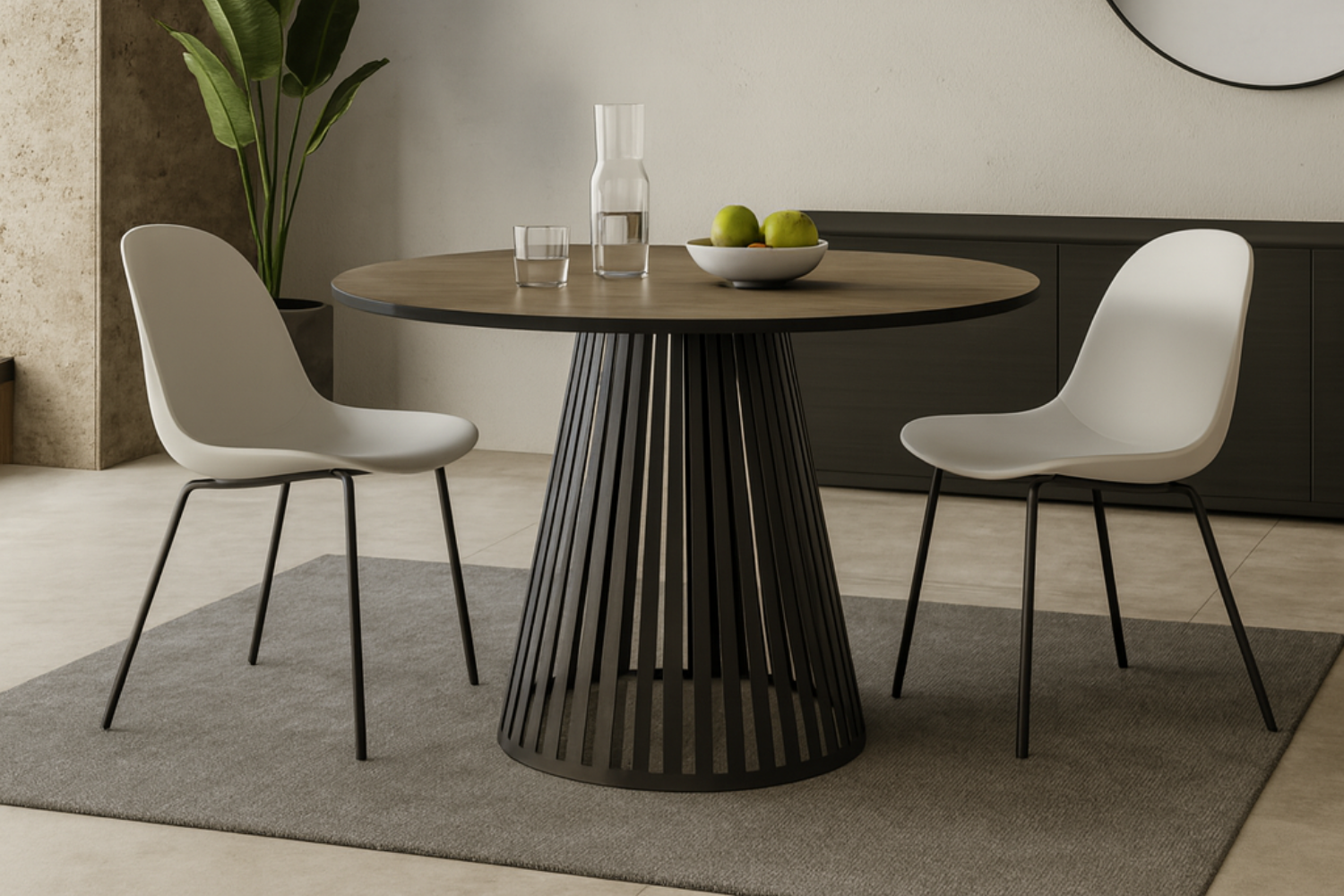 Okrúhly rozkladací stôl Gavin