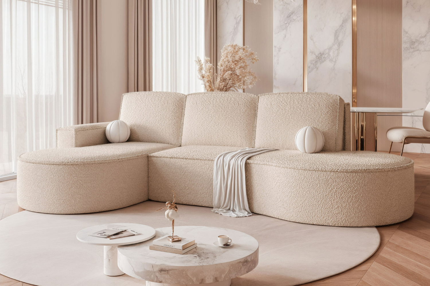 Moderná rohová sedačka Samantha L