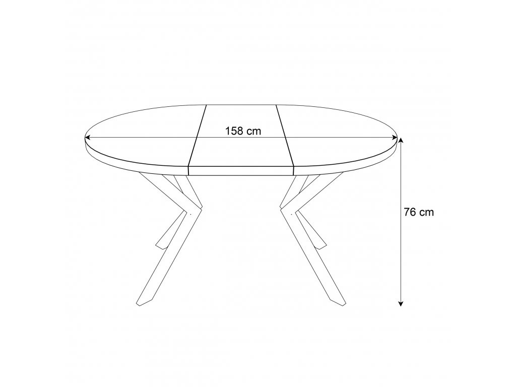 Detail produktu – rozkladanie stola Marion