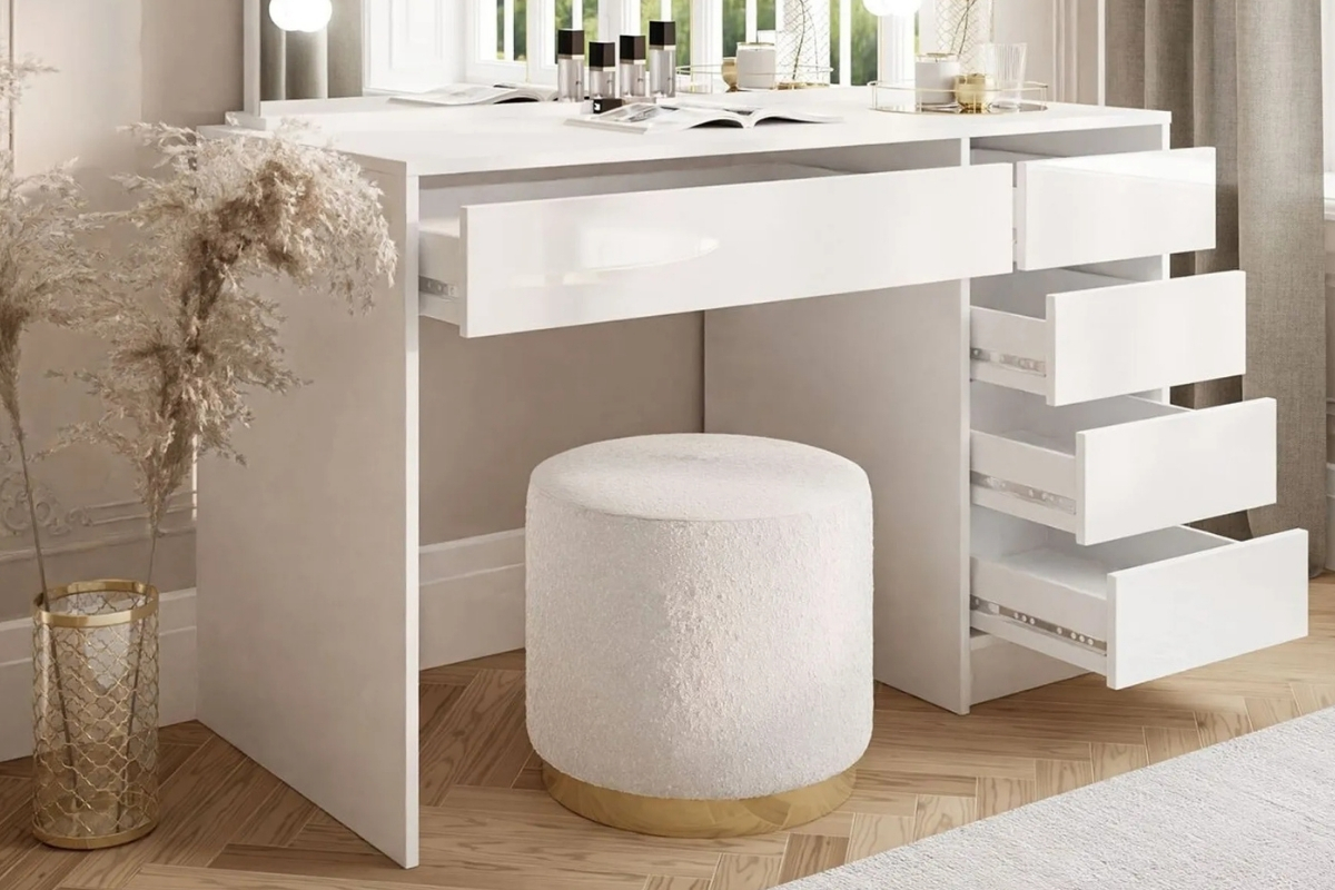 INEZ – detail zásuviek, biely mat