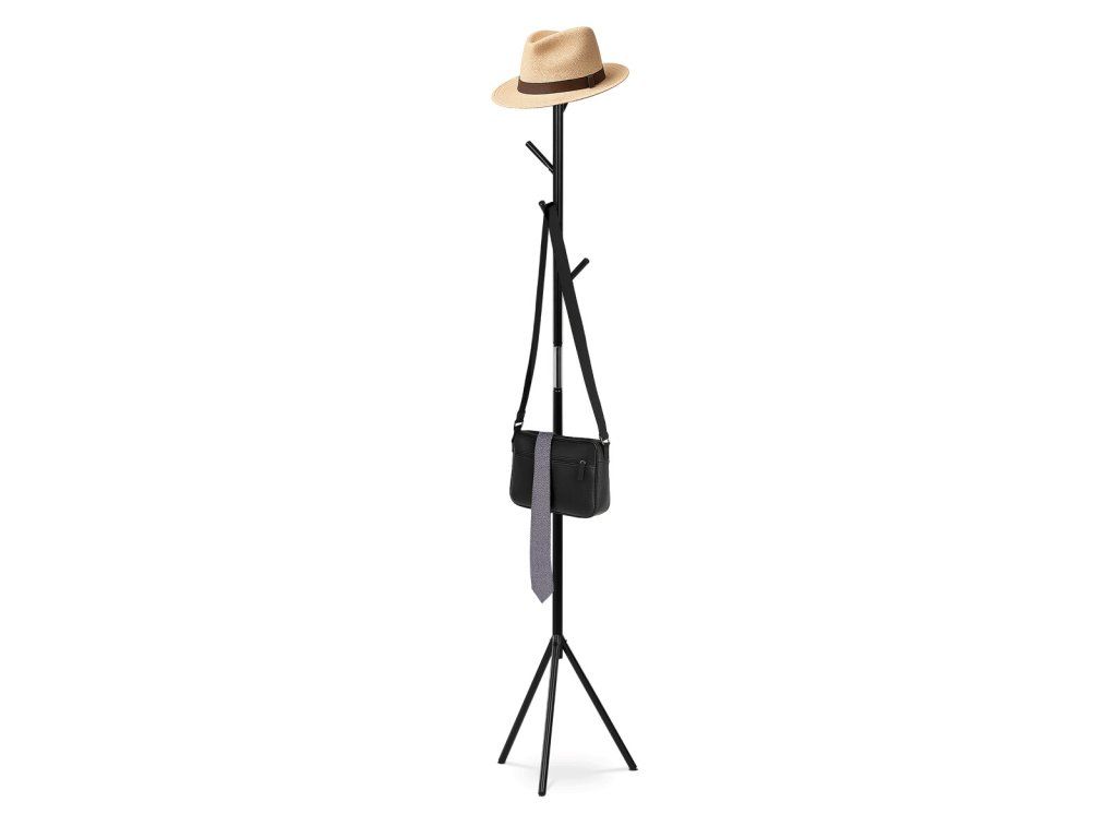 Minimalistický stojanový vešiak LEIF čierny – detail