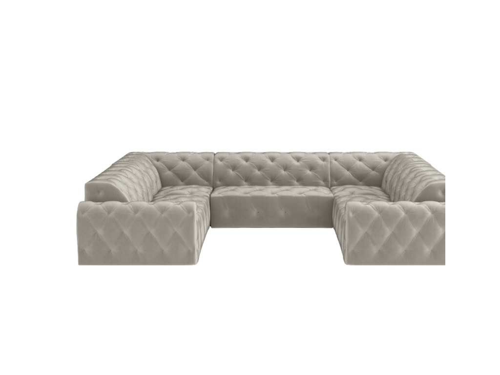 Sedačka RHETT U 318 cm – čelný pohľad