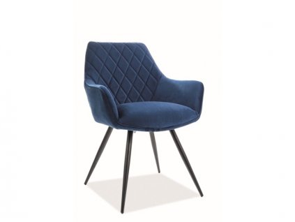 jedálenská stolička modrá 1
