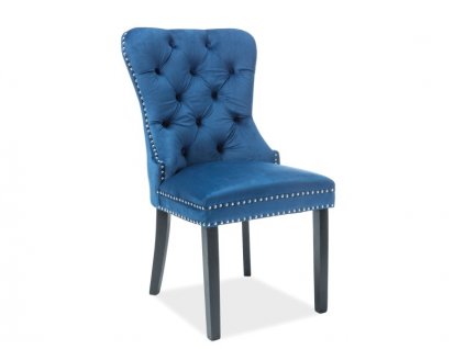 jedálenská stolička modra
