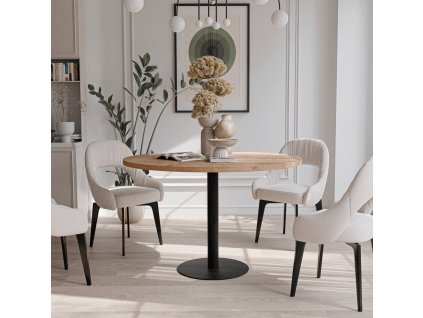 Okrúhly rozkladací jedálenský stôl MONTY