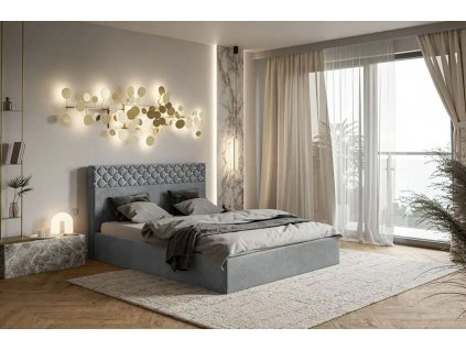 Čalúnená manželská posteľ ELAINA 160 x 200