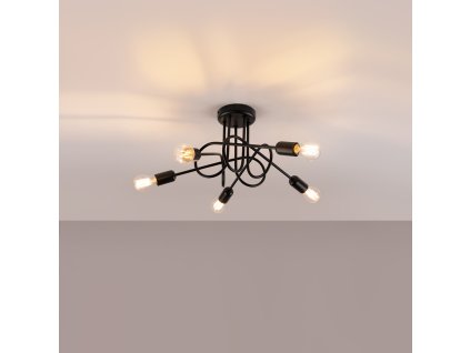 Luster LOOP 5 čierny