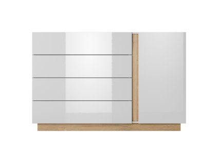 Laski 20 02 13 Arco komoda D4S front zamkniete biale tlo