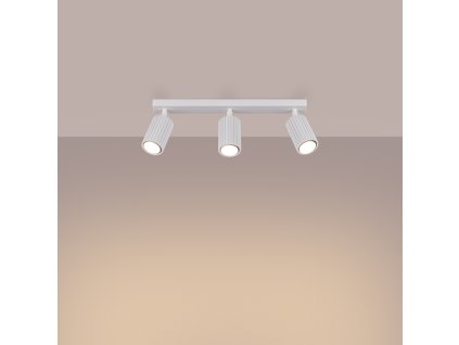 Stropné svietidlo KARBON 3L biele