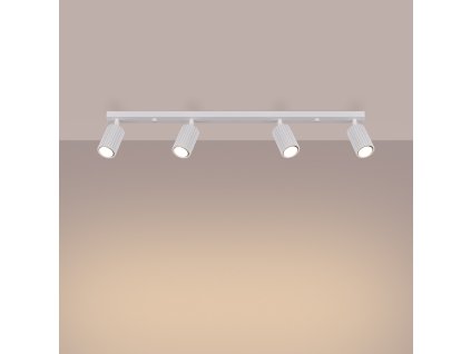 Stropné svietidlo KARBON 4L biele