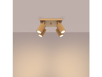 Stropné svietidlo KARBON 4 zlaté