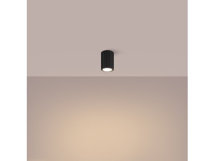 Stropné svietidlo KARBON 10 čierne