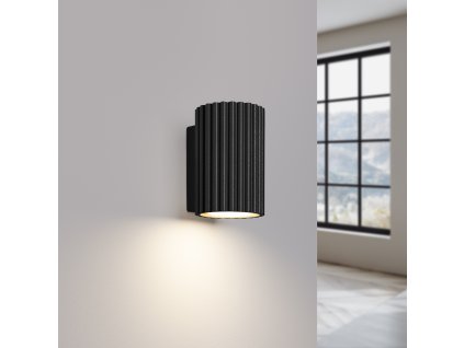 Nástenné svietidlo KARBON 10 čierne