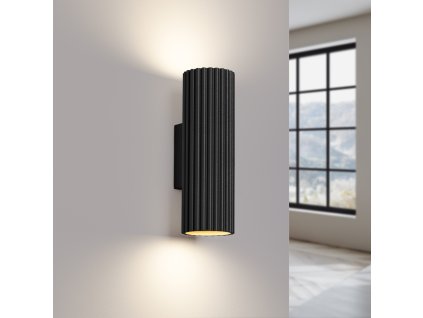 Nástenné svietidlo KARBON 20 čierne