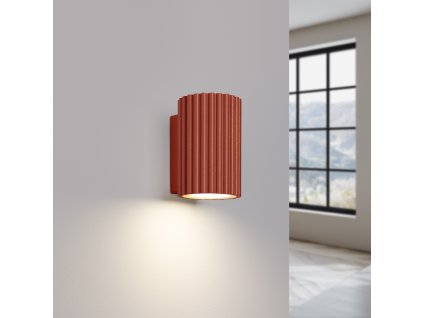 Nástenné svietidlo KARBON 10 červená okrová