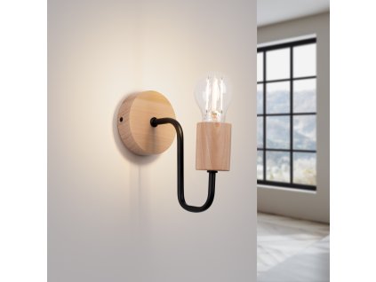 Nástenné svietidlo TIMBO čierne