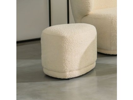 Dizajnový čalúnený taburet CORY