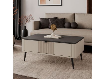 stolik kawowy autumn z zamykana polka pod blatem