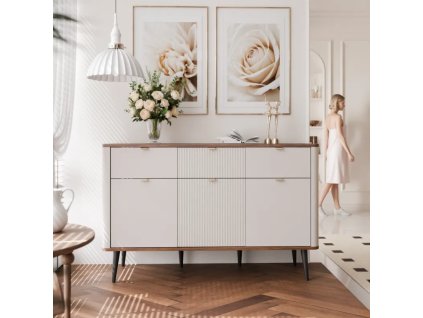 Dizajnová komoda NICOLA 130 cm kašmír
