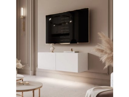 Tv skrinka DOROTHY závesná 100 cm biela