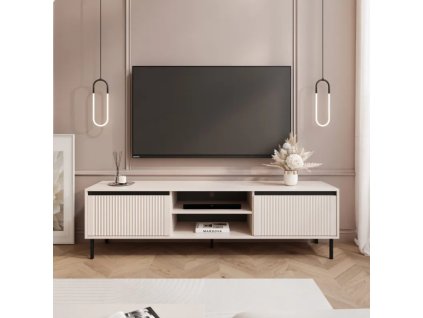 Dizajnový TV stolík  MADDEN 180 cm béžová