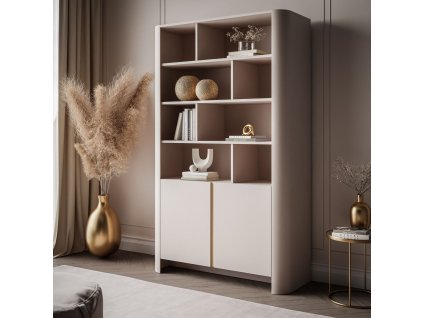 Dizajnová vitrína HARLEM kašmír 103 cm