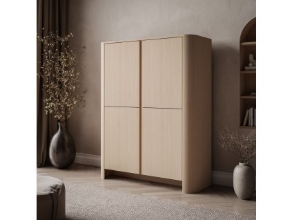 Dizajnová komoda HARLEM  103 cm Dub Vicenza