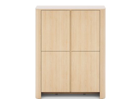 Dizajnová komoda HARLEM kašmír 103 cm Dub Vicenza