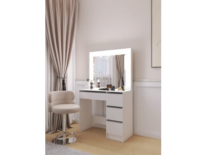 Toaletný stolík RAVI I biely