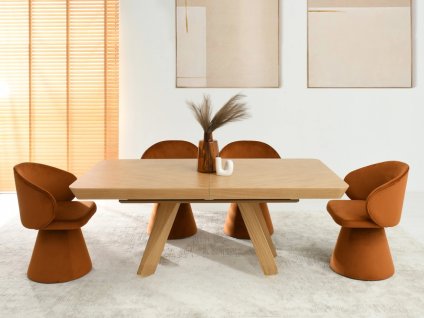 Rozkladací jedálenský stôl HENRIK dub