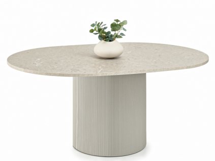 Rozkladací jedálenský stôl EMA sivý mramor