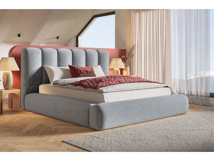 Moderná čalúnená posteľ REGINA 140 x 200