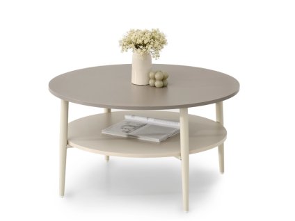 Okrúhly konferenčný stolík LANDON béžový