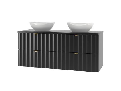 Závesná skrinka EMY čierna 120 cm