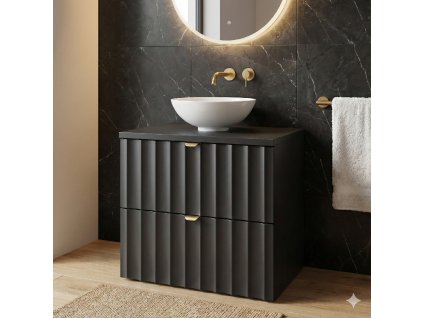 Skrinka pod umývadlo EMY čierna