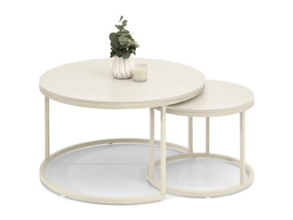 Konferenčný stolík DUNCAN krémový