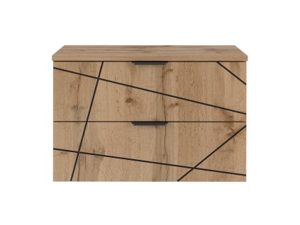 Závesná skrinka BELL dub wotan 80 cm
