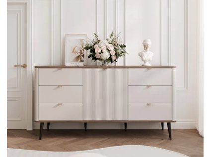 Dizajnová komoda NICOLA 160 cm kašmír