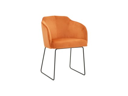 Dizajnová čalúnená jedálenská stolička MIROR