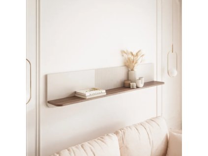 Nástenná polica NICOLA kašmír + orech