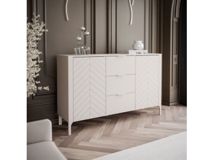 Dizajnová komoda MARCIUS 153cm kašmír