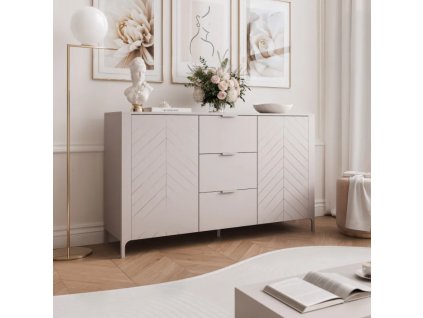 Dizajnová komoda MARCIUS 153cm kašmír