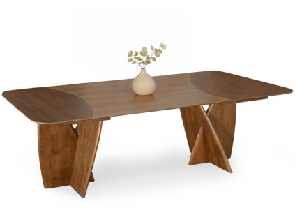 Dizajnový jedálenský stôl LINEA orech