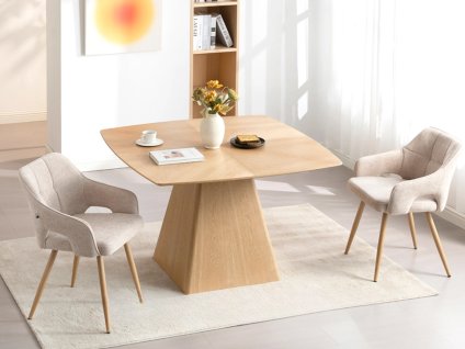 Dizajnový jedálenský stôl ULRIK dub 120cm