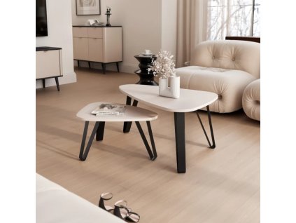 Dizajnová sada konferenčných stolíkov JORDAN 2V1