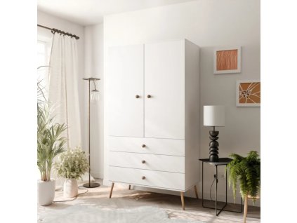 Šatníková skriňa VALERIA biela