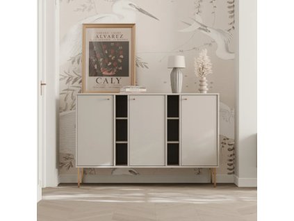 Dizajnová komoda RAY 157cm béžová