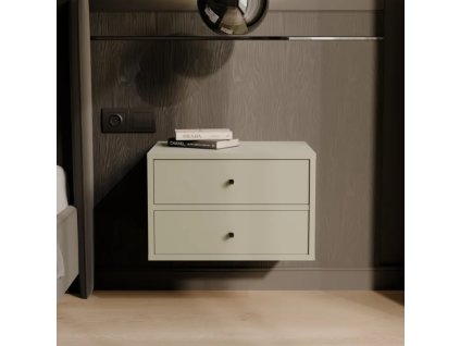 Závesný nočný stolík RAY eukalyptus