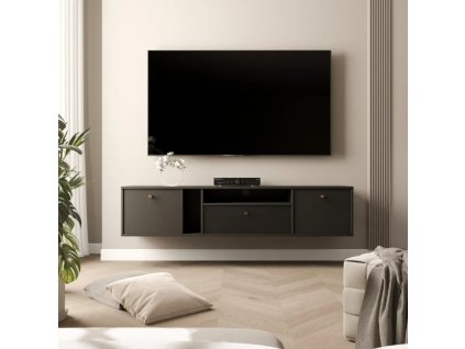 Moderný TV stolík RAY 180cm čierny